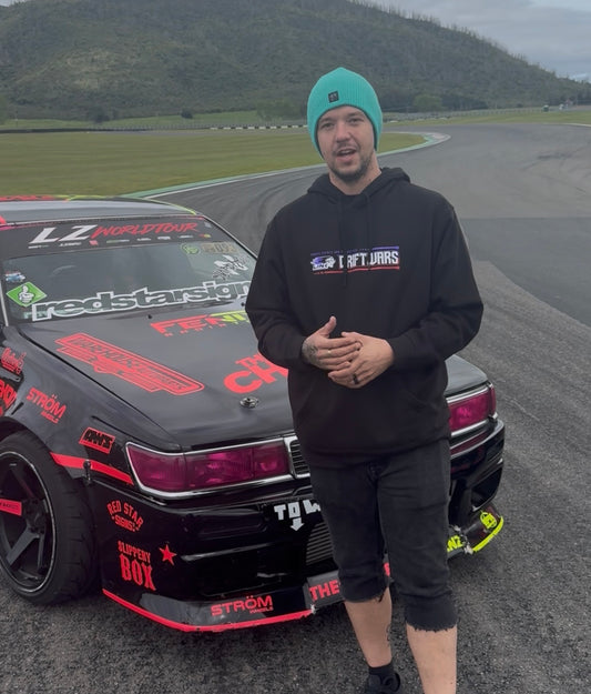 Drift Wars Hoodie (purple and red)