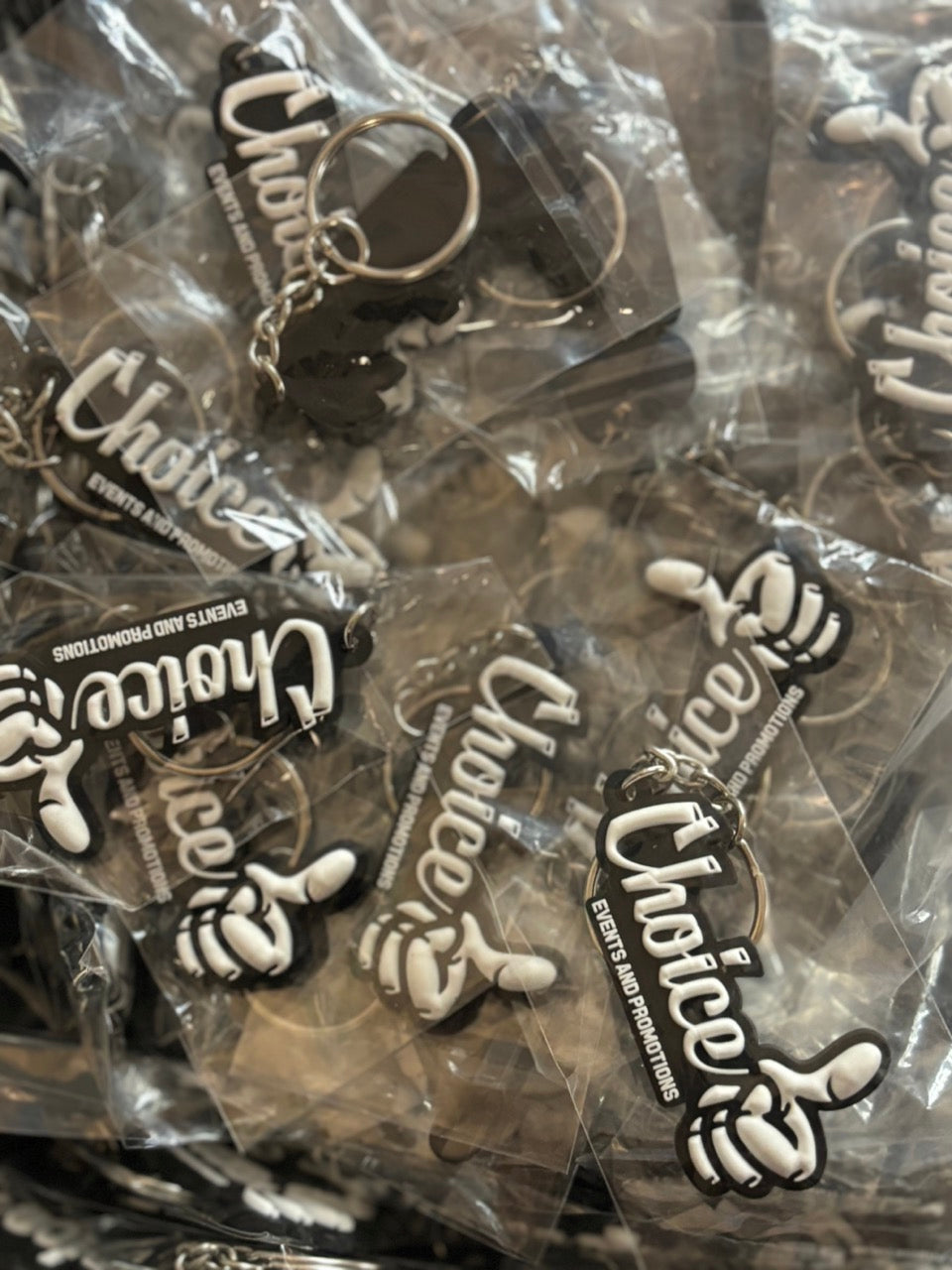 Choice Events Rubber Keyring
