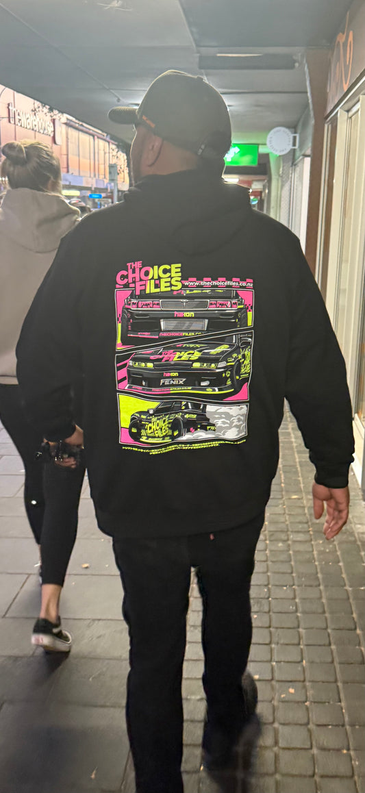 The 3 car Hoodie