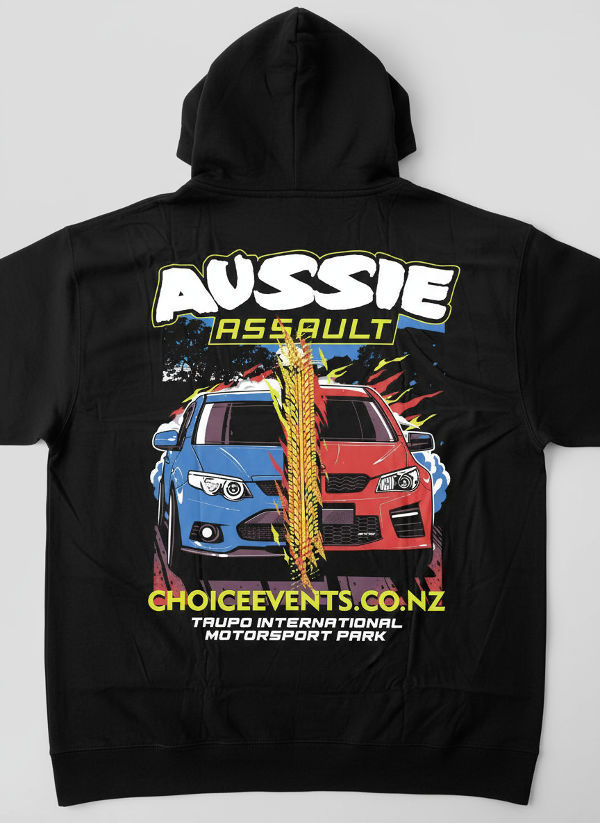Aussie Assault Hoodie Back View